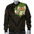 Tahiti Men's Bomber Jacket - Polynesian Gold Patterns Collection Black - Polynesian Pride