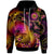 Tahiti Custom Hoodie Tahiti in wave Unisex Black - Polynesian Pride