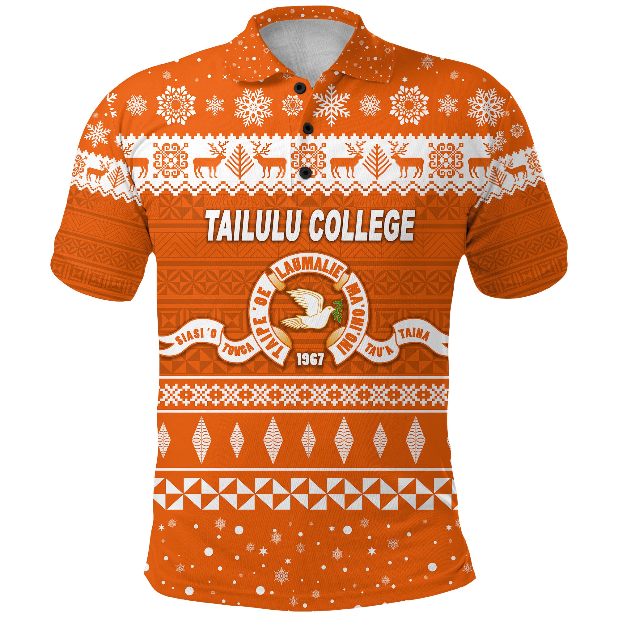 Tailulu College Christmas Polo Shirt Simple Style LT8 - Polynesian Pride