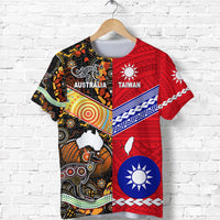 Taiwanese Polynesian and Australian Aboriginal T Shirt Together Red Vibes LT8 Kid - Polynesian Pride