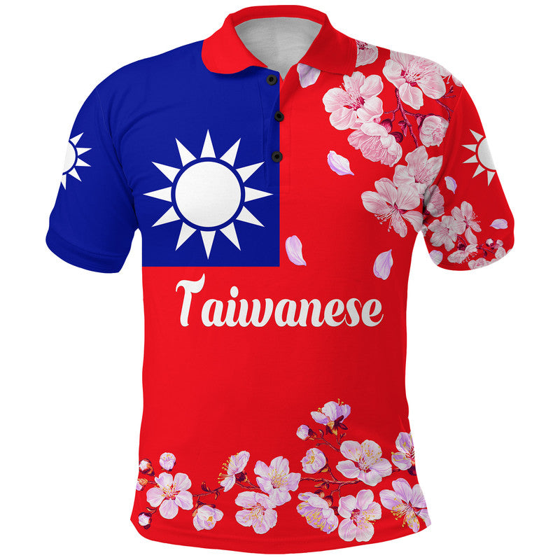 Taiwanese Polo Shirt Taiwan Plum Blossom Flag Vibes LT8 Kid - Polynesian Pride