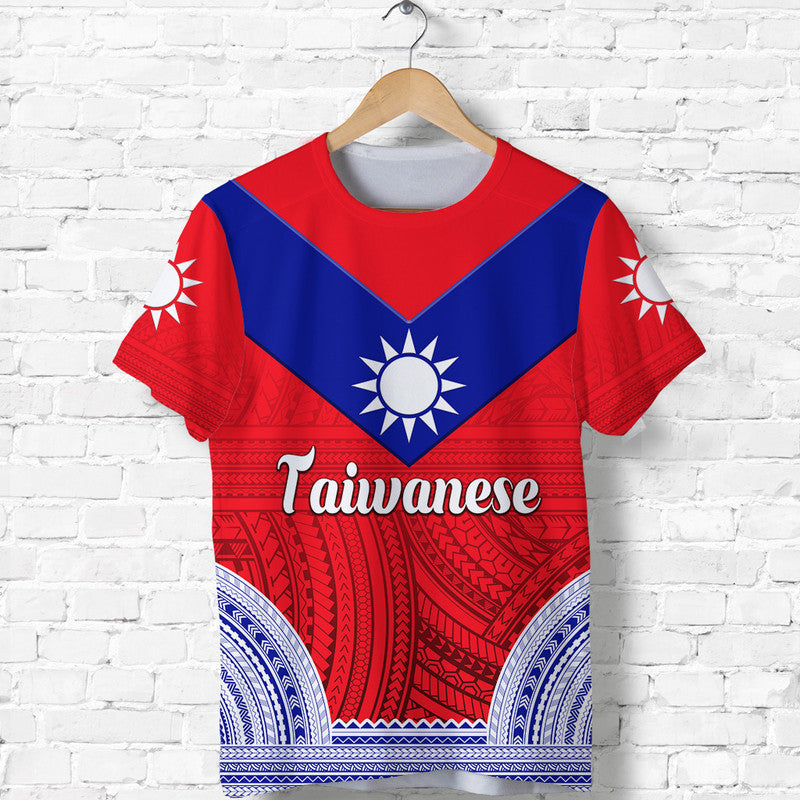 Custom Taiwanese T Shirt Taiwan Unique Polynesian Tattoo LT8 Kid - Polynesian Pride