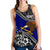 American Samoa Women Racerback Tank Fall In The Wave Blue - Polynesian Pride