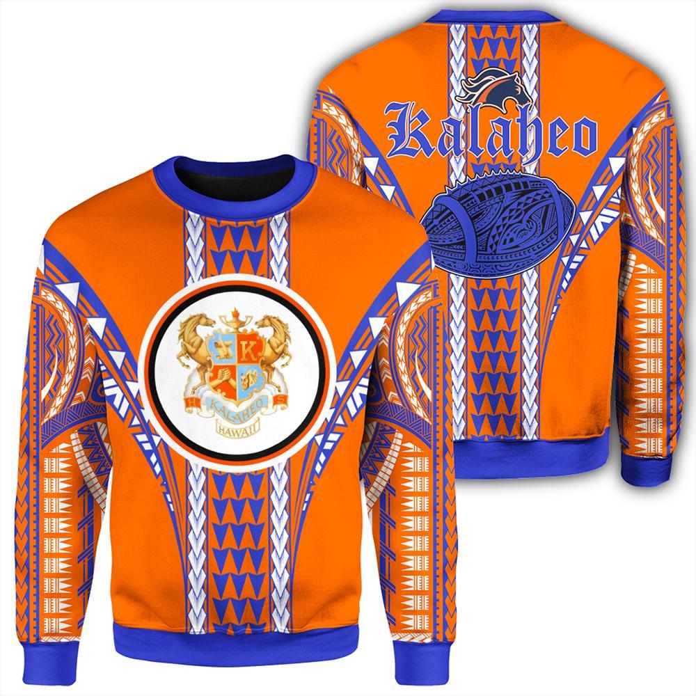 Hawaii - Kalaheo High Football Jersey Sweatshirt - AH Unisex Orange - Polynesian Pride