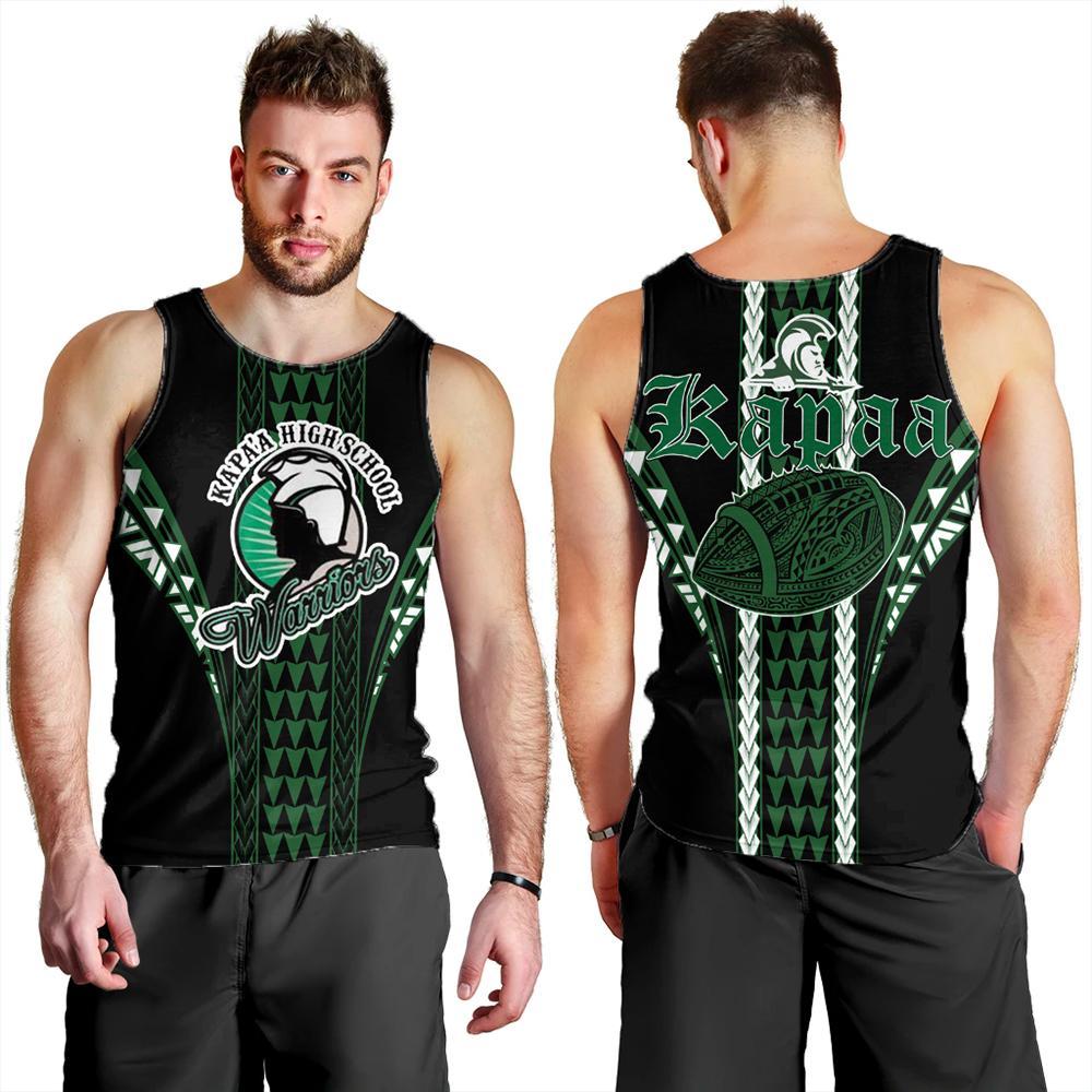 Hawaii Men's Tank Top - Kapaa High Football Jersey Men's Tank Top - AH Green - Polynesian Pride