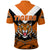 Papua New Guinea Lae Snax Tigers Polo Shirt Rugby Simple Style Orange LT8 - Polynesian Pride