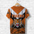 Papua New Guinea Lae Snax Tigers T Shirt Rugby Simple Style Orange LT8 - Polynesian Pride