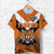 Papua New Guinea Lae Snax Tigers T Shirt Rugby Simple Style Orange LT8 - Polynesian Pride