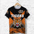 Papua New Guinea Lae Snax Tigers T Shirt Rugby Original Style Orange LT8 - Polynesian Pride