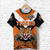 Custom Papua New Guinea Lae Snax Tigers T Shirt Rugby Simple Style Black, Custom Text and Number LT8 - Polynesian Pride