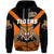 Papua New Guinea Lae Snax Tigers Zip Hoodie Rugby Original Style Orange LT8 - Polynesian Pride