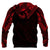 Tiki Maori Tattoo All Over Hoodie Red - Polynesian Pride