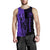 Hawaii King Polynesian Men's Tank Top - Lawla Style Purple - AH - Polynesian Pride