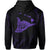 Polynesian Kanaka Shaka Map of Hawaii Hoodie Purple - Polynesian Pride