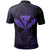 Hawaii King Polynesian Polo Shirt Durk Style Purple - Polynesian Pride