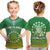 (Custom Personalised) Cook Islands T Shirt KID Circle Pattern Mix Sea Turtle Green Version LT14 - Polynesian Pride