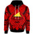 Tokelau Hoodie Classic Vignette Style Unisex Red - Polynesian Pride