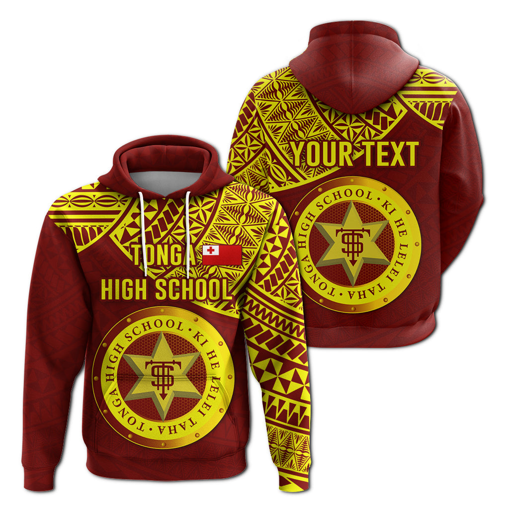 Custom Tonga High School Hoodie Maroon and Gold LT4 Unisex Maroon - Polynesian Pride