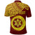 Custom Tonga High School Polo Shirt Maroon and Gold LT4 - Polynesian Pride