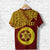 Custom Tonga High School T Shirt Maroon and Gold LT4 - Polynesian Pride