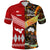 Custom Tonga Ngatu and Australia Aboriginal Polo Shirt Together, Custom Text and Number LT8 - Polynesian Pride