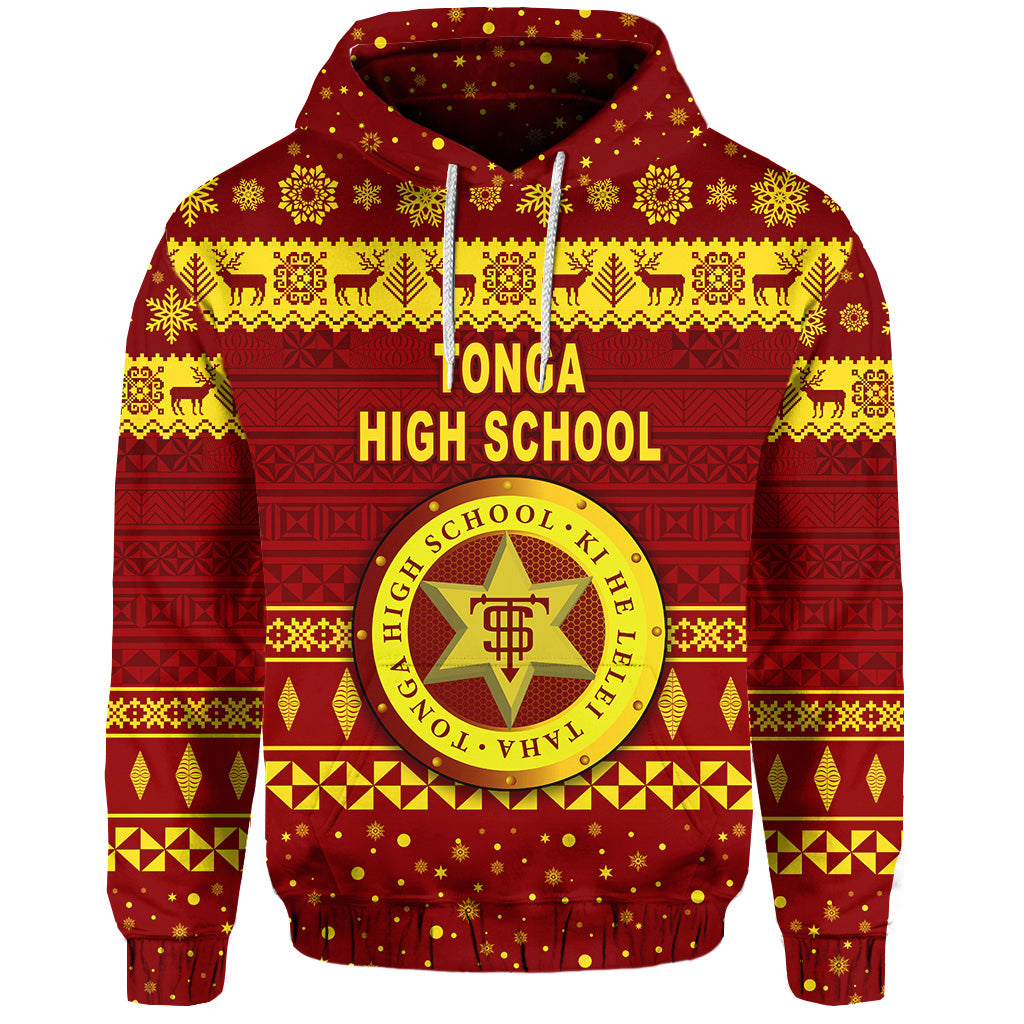 Tonga High School Christmas Hoodie Simple Style LT8 - Polynesian Pride