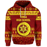 Custom Tonga High School Christmas Hoodie Simple Style LT8 - Polynesian Pride