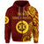 Tonga High School Zip Hoodie Simple Vibes Maroon LT8 - Polynesian Pride