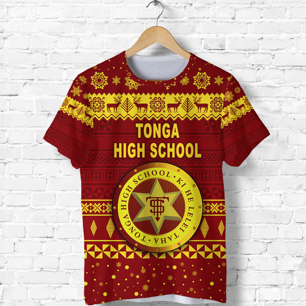 Tonga High School Christmas T Shirt Simple Style LT8 - Polynesian Pride