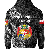Custom Tonga Coat of Arms Hoodie Simple Vibes Black LT8 - Polynesian Pride