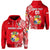 (VAVAU LAHI) Tonga Coat of Arms Hoodie Simple Vibes Bright Red LT8 Unisex Red - Polynesian Pride