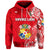 (VAVAU LAHI) Tonga Coat of Arms Hoodie Simple Vibes Bright Red LT8 - Polynesian Pride