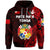 Custom Tonga Coat of Arms Hoodie Simple Vibes Red, Custom Text and Number LT8 - Polynesian Pride