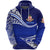 Custom Kolisi Tonga Hoodie Mate Maa Tonga Unique Version Blue, Custom Text and Number - Polynesian Pride