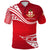 Custom Kolisi Tonga Polo Shirt Mate Maa Tonga Unique Version Red, Custom Text and Number - Polynesian Pride