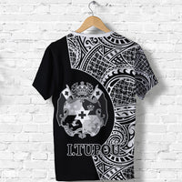 Tonga Coat of Arms T Shirt Fish Hook Tupou LT8 - Polynesian Pride