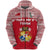 Custom Kolisi Tonga Zip Hoodie Mate Maa Tonga Simple Version Coat of Arms, Custom Text and Number - Polynesian Pride