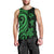 Tonga Men's Tank Top - Green Tentacle Turtle - Polynesian Pride