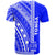 Tonga Custom T Shirt Barcode Blue Color - Polynesian Pride