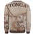 Tonga Sweatshirt - Hibiscus Flowers Vintage Style - Polynesian Pride