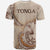 Tonga T Shirt Hibiscus Flowers Vintage Style - Polynesian Pride