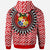 Tonga Hoodie Tonga Manulua Pattern Red White Color - Polynesian Pride