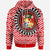 Tonga Zip up Hoodie Tonga Manulua Pattern Red White Color Unisex Red - Polynesian Pride