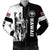 Hawaii King Polynesian Bomber Jacket - Lawla Style White - AH Black Unisex - Polynesian Pride