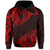 Hawaii Maka Polynesian Hoodie Marcus Style Red - Polynesian Pride