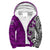 (Personalised) Hawaii - Pearl City High Tribal Kakau Sherpa Hoodie AH Purple - Polynesian Pride