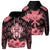 Custom Kanaka Turtle Hibiscus Hoodie Black Pink Unisex Black - Polynesian Pride