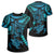 Hawaiian Turtle Polynesian T Shirt Turquoise Gada Style AH Unisex Turquoise - Polynesian Pride