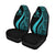 New Caledonia Custom Personalised Car Seat Covers - Turquoise Polynesian Tentacle Tribal Pattern Crest - Polynesian Pride