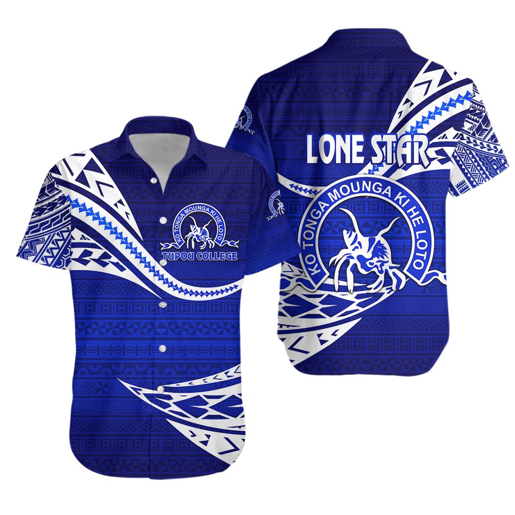 LONE STAR - Kolisi Ko Tupou College Tonga Hawaiian Shirt Unique Version - Blue Unisex Blue - Polynesian Pride